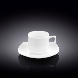 Coffee cup & saucer set of 2 in colour box wl‑993041/2c Wilmax (photo 1)