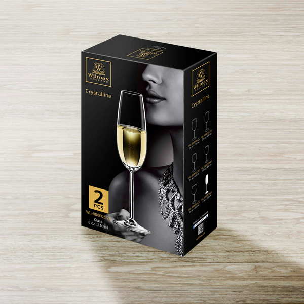 Champagne flute set of 2 in colour box wl‑888005/2c Wilmax (photo 2)