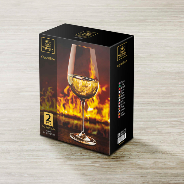 Wine glass set of 2 in colour box wl‑888035/2c Wilmax (photo 3)