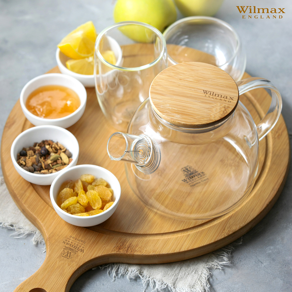 Round serving board with handle wl‑771102/a Wilmax (photo 4)
