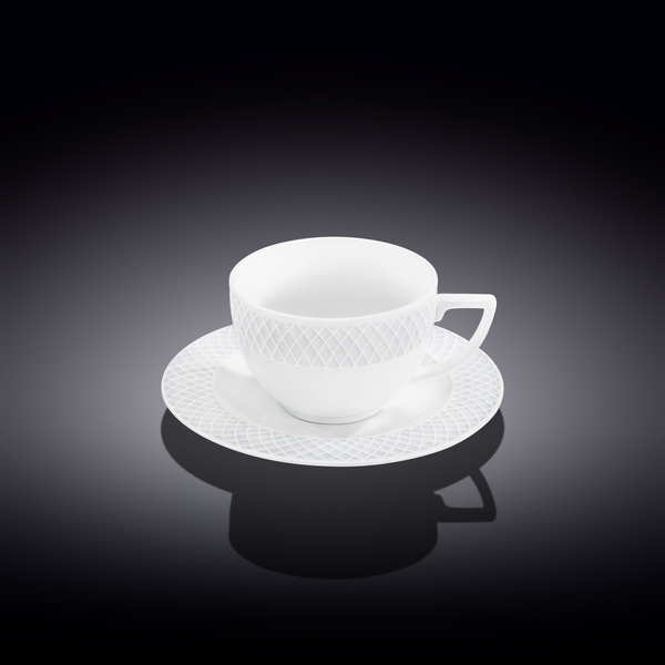 Tea cup & saucer set of 6 in colour box wl‑880105‑jv/6c Wilmax (photo 1)