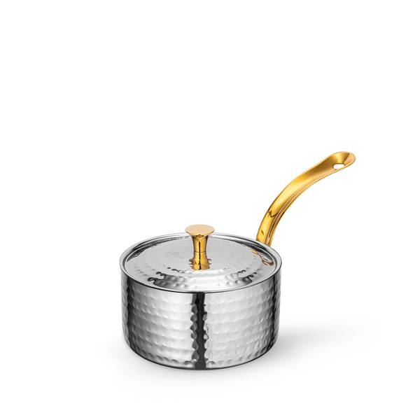 Saucepan with lid & long gold handle wl‑554148/s Wilmax (photo 1)