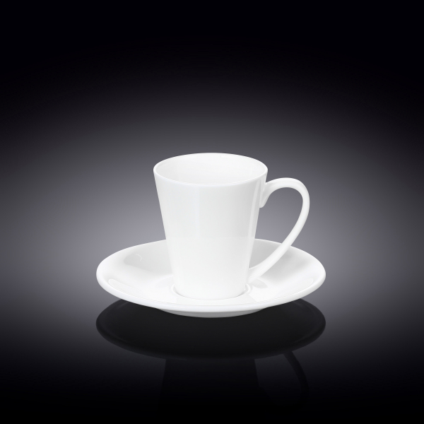 Coffee cup & saucer set of 4 in colour box wl‑993054/4c Wilmax (photo 1)