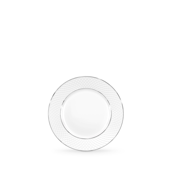 Flat rim bread round plate with platinum lines wl-880103100/a Wilmax (photo 1)