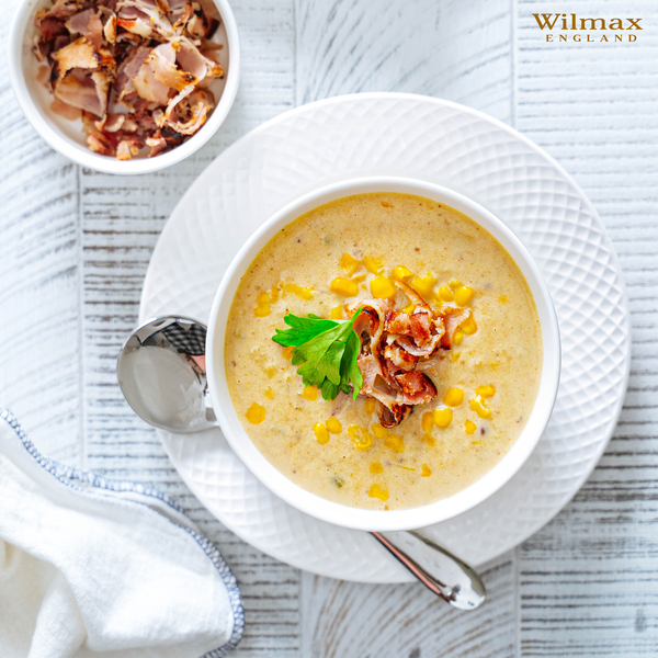 Flat rim dessert round plate set of 6 in colour box wl-880100/6c Wilmax (photo 9)