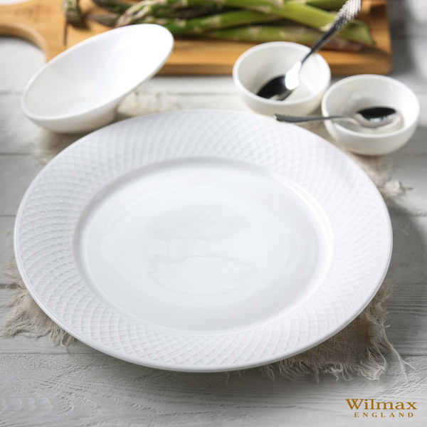 Flat rim dinner round plate wl‑880101/a Wilmax (photo 8)